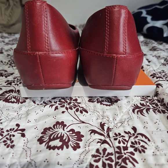 Women Fitflop Due Leather Rouge - Picture 11 of 11